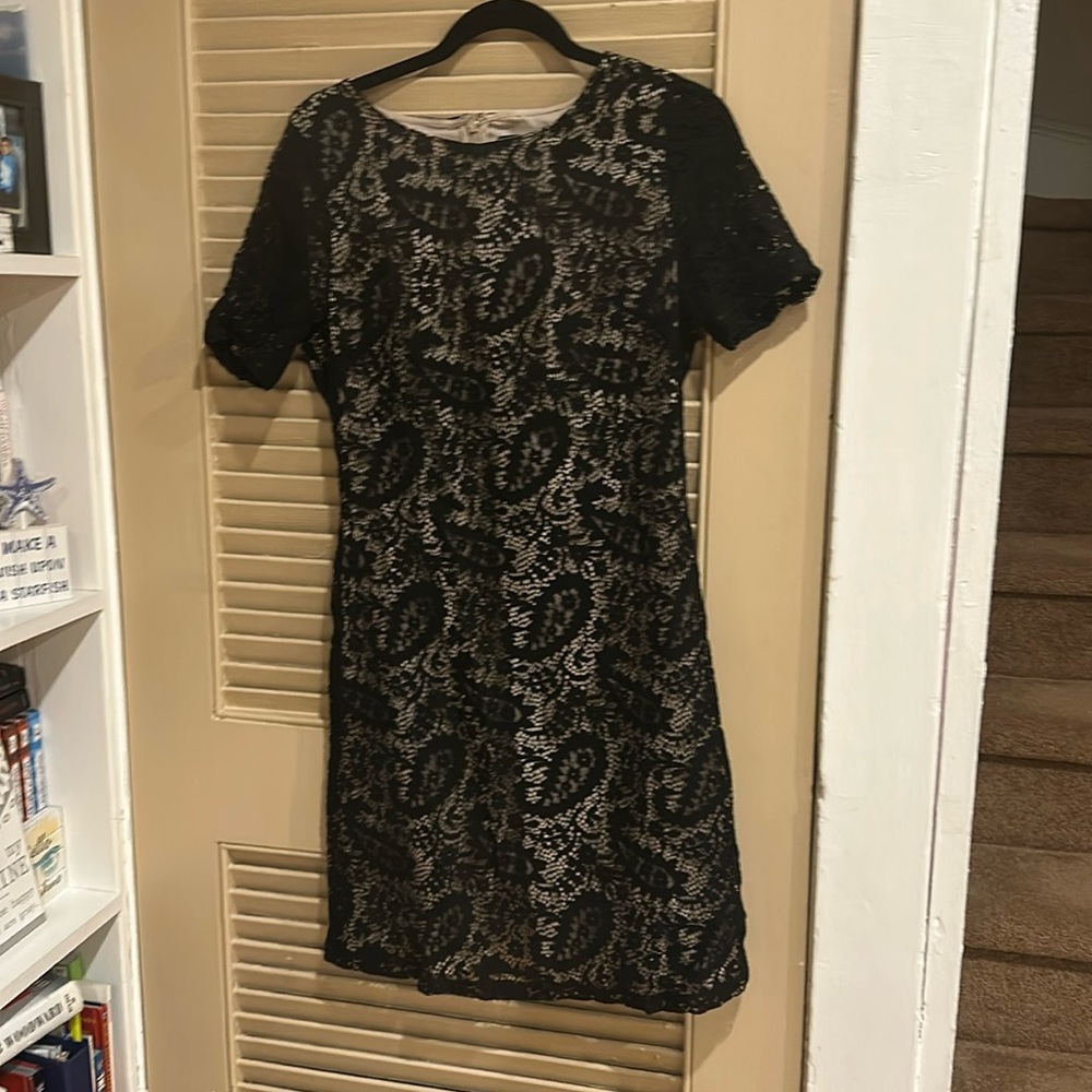 Tommy Hilfiger black lace short sleeve dress - perfect!